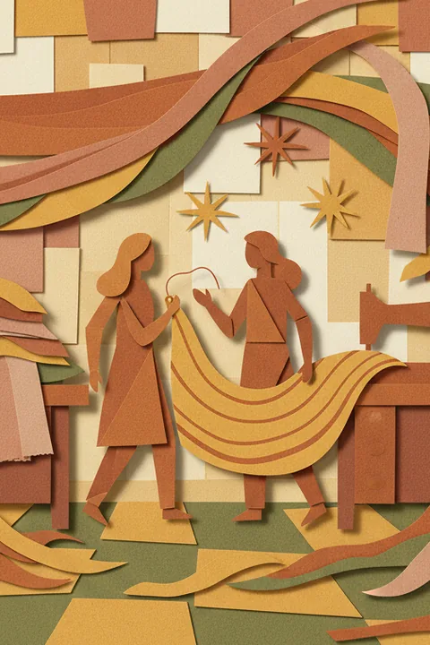 El taller de las telas rotas